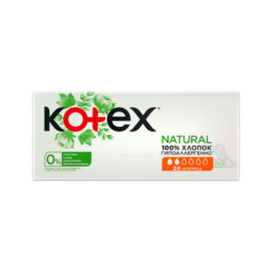 KOTEX PESUKAITSE NATURAL 100% 20TK