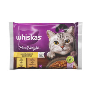 WHISKAS PURE DELIGHT KALKUN JA KANA 4*85G