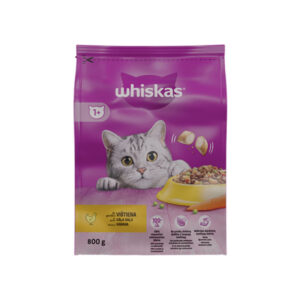 WHISKAS KUIVATOIT TÄISKASVANUD KASS.KANA